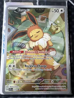Pokemon TCG Eevee - 173 SVP Prismatic Evolutions ETB Promo Card Pack SEALED - Image 3