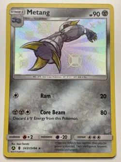 Metang SV31/SV94 Shiny Vault Holo - Hidden Fates Pokemon Card - Near Mint - Image 1