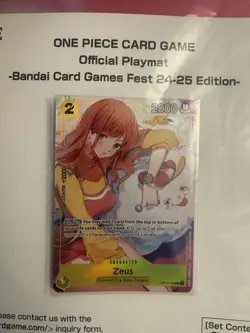 One Piece Official Playmat W/ Promo Nami & Zeus Bandai Card Games Fest 24-25 ENG - Image 2