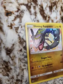 Pokemon TCG Shining Rayquaza Holo Rare Card Shining Legends 56/73 - Image 4
