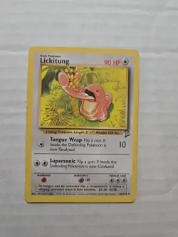 Pokemon TCG Lickitung Base Set 2 Unlimited Uncommon Card 48/130 Vintage - Image 1