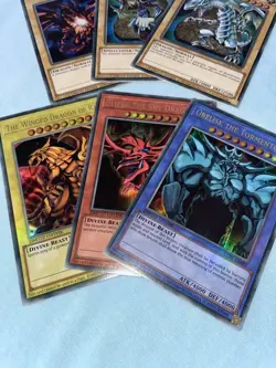 YuGiOh Egyptian God Cards, Obelisk, Blue Eyes (Legendary Collection LC01 Set) - Image 3