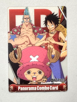 Luffy Chopper Franky - 017 - One Piece Morinaga Panorama Combo Card Clear - Image 1