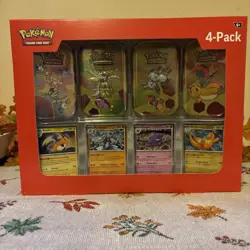 Pokemon 4 Mini Tins + 4 Promo Cards Bundle - 151 SAMS CLUB EXCLUSIVE - Image 1