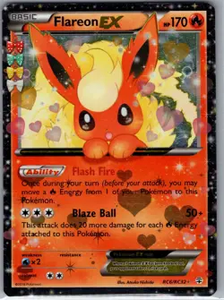 Flareon EX RC6/RC32 Generations: Radiant Collection - Pokemon Card - LP - Image 1