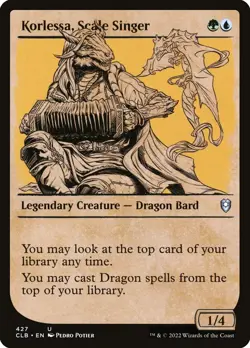 [MTG] Korlessa, Scale Singer (Foil) (Showcase) (427) (CLB) NM - Image 1