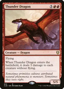 [MTG] Thunder Dragon (810) (CLB) NM - Image 1