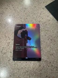 MAR Foil Borderless PONDER 1x Rare Magic Spider-Man Marvel Universe MTG - Image 1