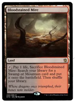 1x Bloodstained Mire - Khans of Tarkir - MTG Single - Image 1