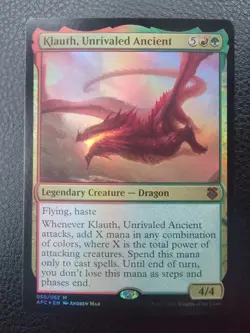 Klauth, Unrivaled Ancient | NM | FOIL |Forgotten Realms | AFC #50 | MTG - Image 1