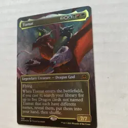 1x Tiamat ~~ Borderless - Foil NM-Mint, English Adventures in the Forgotten Real - Image 3