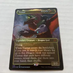 1x Tiamat ~~ Borderless - Foil NM-Mint, English Adventures in the Forgotten Real - Image 5