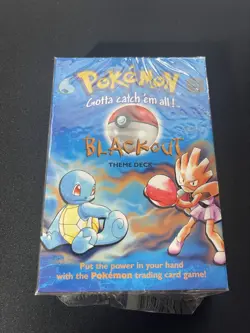 Pokemon Base Set Theme Deck Blackout OPENED. Box, Counters and Manual Only. - Image 2