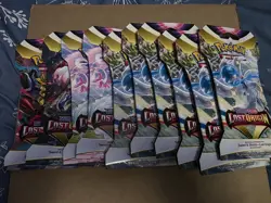 Pokemon Sword And Shield Lost Origin 1 Lot Of 10 Unopened Packs - Image 1