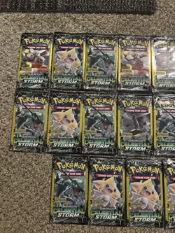 x25 Pokemon Packs Celestial Storm Sun & Moon Mini Booster Pack Pokemon Rare 2018 - Image 2