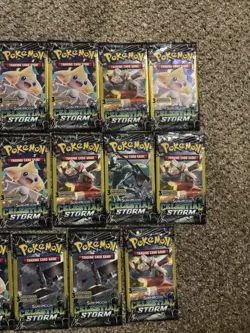 x25 Pokemon Packs Celestial Storm Sun & Moon Mini Booster Pack Pokemon Rare 2018 - Image 4