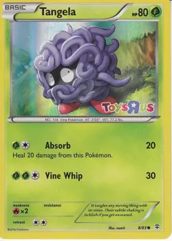 Moderately Played, English - 1 x Tangela - 8/83 - Toys R Us Promo Pokemon Promo - Image 1