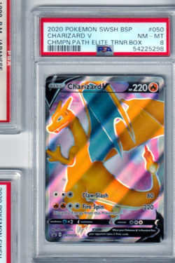 2020 Pokemon SWSH Charizard V #050 Champion's Path Elite PSA 9 - Image 1