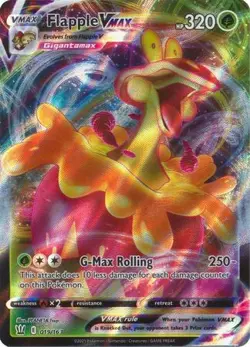 FLAPPLE VMAX 019/163 BATTLE STYLES POKEMON (ULTRA RARE, NM) - Image 1