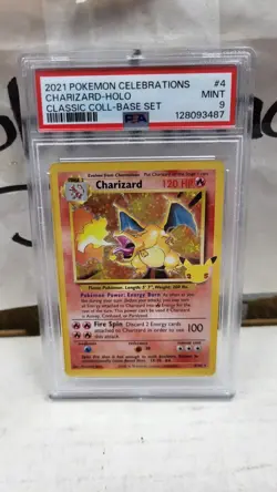 2021 CHARIZARD CELEBRATIONS 25TH CLASSIC COLLECTION BASE POKEMON PSA 9 MINT #4 - Image 2