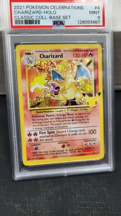 2021 CHARIZARD CELEBRATIONS 25TH CLASSIC COLLECTION BASE POKEMON PSA 9 MINT #4 - Image 4