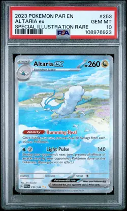 2023 POKEMON PAR EN-PARADOX RIFT SPECIAL ILLUSTRATION RARE ALTARIA EX PSA 10 - Image 1