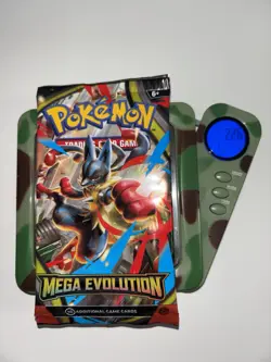 22.6g HEAVY Pokemon TCG: Mega Evolutions Booster Pack SEALED Lucario Art - Image 1