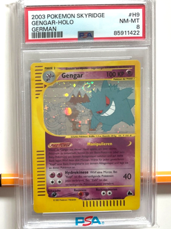 Pokemon Gengar Skyridge Holo Swirl H9/H32 - PSA 8 - 🔥GEM-RARE-VINTAGE 💎 - Image 1