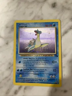 Pokemon Lapras Holo Rare Fossil Set 10/62 Lightly Played - Image 1