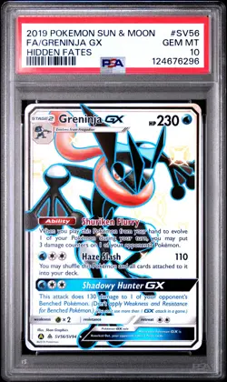GRENINJA GX Shiny Vault Holo Rare #SV56 PSA 10 Pokemon [Nostalgium] - Image 1