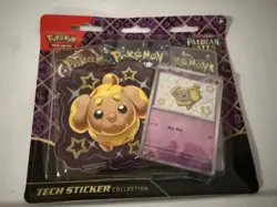 Pokemon Paldean Fates Tech Sticker Collection TCG Shiny Fidough Brand New - Image 1
