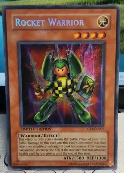 Yugioh Collector's Rocket Warrior CT2-EN005 2005 Tin Ed. +Bonus - Image 1