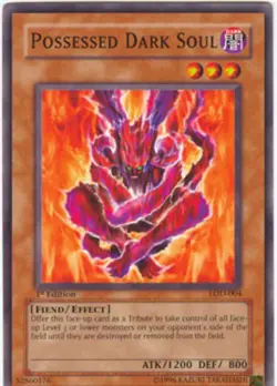 Yugioh! LP Possessed Dark Soul - LOD-004 - Common - 1st Edition Lightly Played, - Image 1
