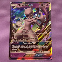 Mewtwo GX 39/73 Shining Legends Holo Pokemon Card - NM - Image 1