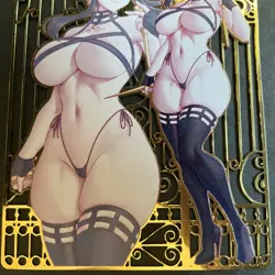 WES - Goddess Story Gold METAL Card - Serial Number #162/200! Yor Spy X Bikini - Image 3