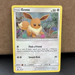Eevee Pokemon Card Sun & Moon Black Star Promo #SM184 TCG - Image 1