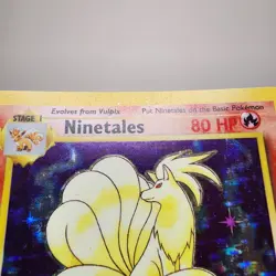 Pokemon TCG Ninetales Base Set Holo Unlimited Rare Card 12/102 WOTC LP - Image 5