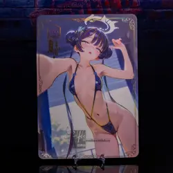 Ryuuge Kisaki Oversized A5 Premium Waifu Card Anime Double Sided Gold Foil - Image 2