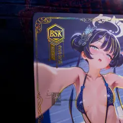 Ryuuge Kisaki Oversized A5 Premium Waifu Card Anime Double Sided Gold Foil - Image 3