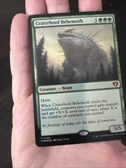 MTG Magic The Gathering Card Craterhoof Behemoth NM Commander Masters MTG M 0280 - Image 4