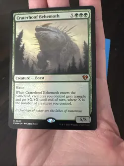 MTG Magic The Gathering Card Craterhoof Behemoth NM Commander Masters MTG M 0280 - Image 5