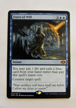MTG Force of Will Dominaria Remastered Card, Regular LP - Image 1
