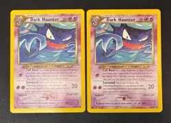 x2 - Pokemon Card Neo Destiny Dark Haunter 36/105 Uncommon Unlimited LP - Image 1