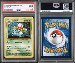 2023 POKEMON CLV-TRADING CARD GAME CLASSIC #002 IVYSAUR PSA 9 - Image 1