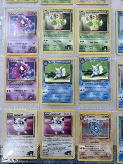 Pokemon Cards Base Set Lot In Binder Pages Nintendo WOTC 1999 Vintage Cards - Image 3