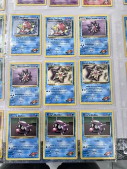 Pokemon Cards Base Set Lot In Binder Pages Nintendo WOTC 1999 Vintage Cards - Image 5