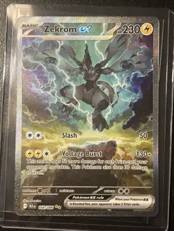 Pokemon Zekrom EX TCG Black Bolt English Card 166/086 Sir - Image 1