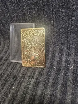 1999 Pokemon Charizard Gold Plated Trading Card Burger King - Image 3