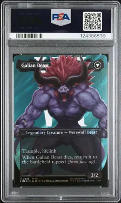 2025 MTG FINAL FANTASY #0528 GALIAN BEAST/VINCENT VALENTINE PSA 10 - Image 2