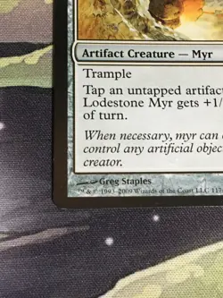 C5015 MAGIC GATHERING MTG PLANECHASE LODESTONE MYR #117 RARE LP - Image 4